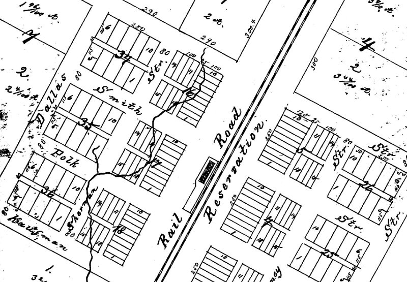 1873 Richardson depot map